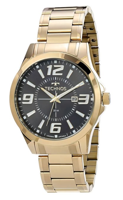 Relógio Technos Masculino Performance Racer Dourado
